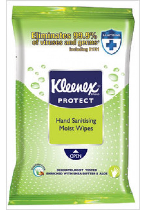 Kleenex Sanitising Hand Moist Wipes